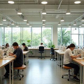 Modern Southern Vogue sewing facility with eco-friendly practices